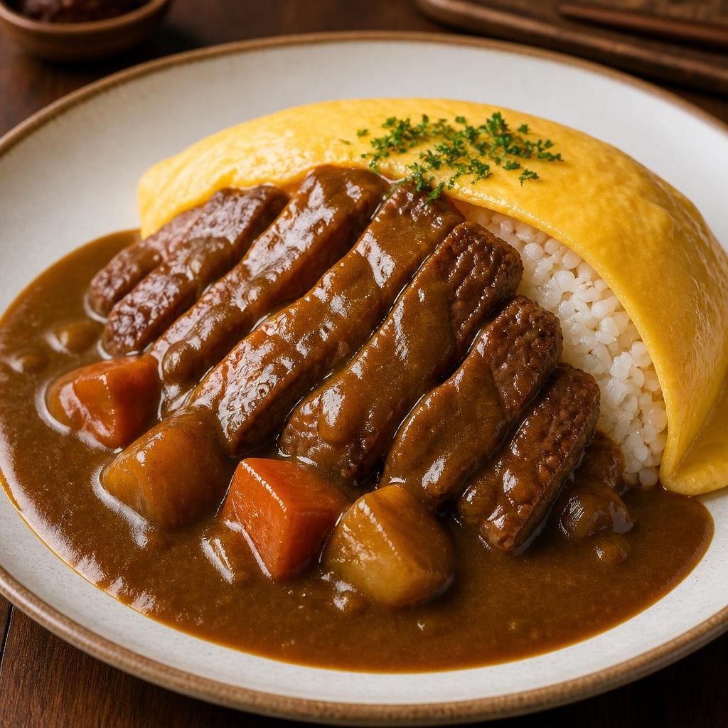 Japanese Beef Curry Warkop 84 menu beef curry dengan saus Japanese curry